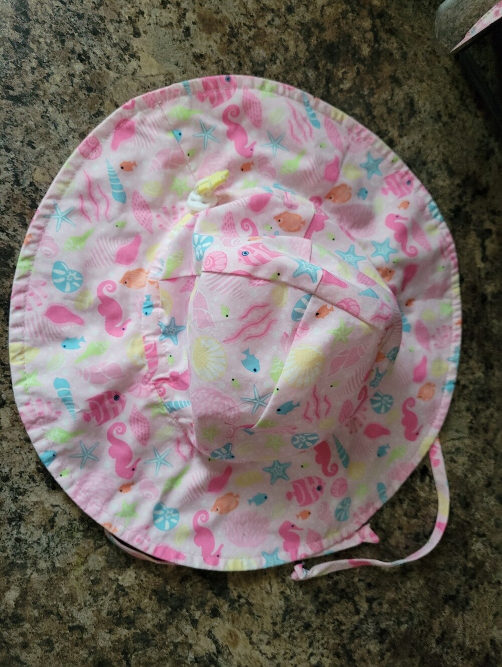 I Play Brand, Baby Girl Swim Hat, 9m-18m, Ocean Animal Theme